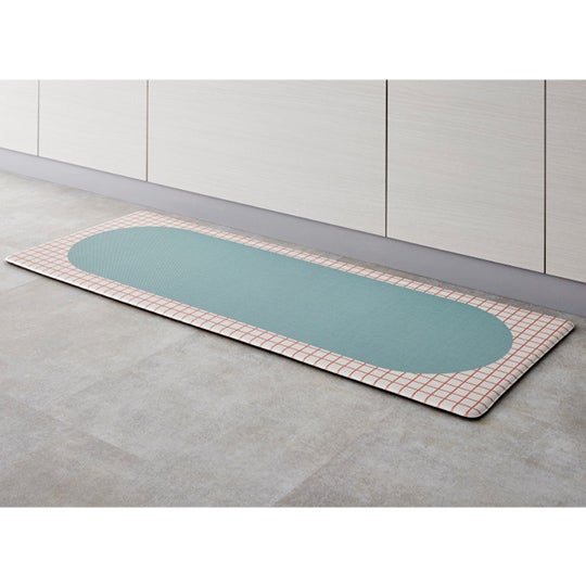 「ラウンドラティス」キッチンマット 45cm×120cm ｜HMT-108-S