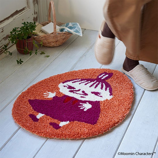 「びっくり!リトルミイ マット」ラグ・マット 50cm×60cm ｜#5 オレンジ